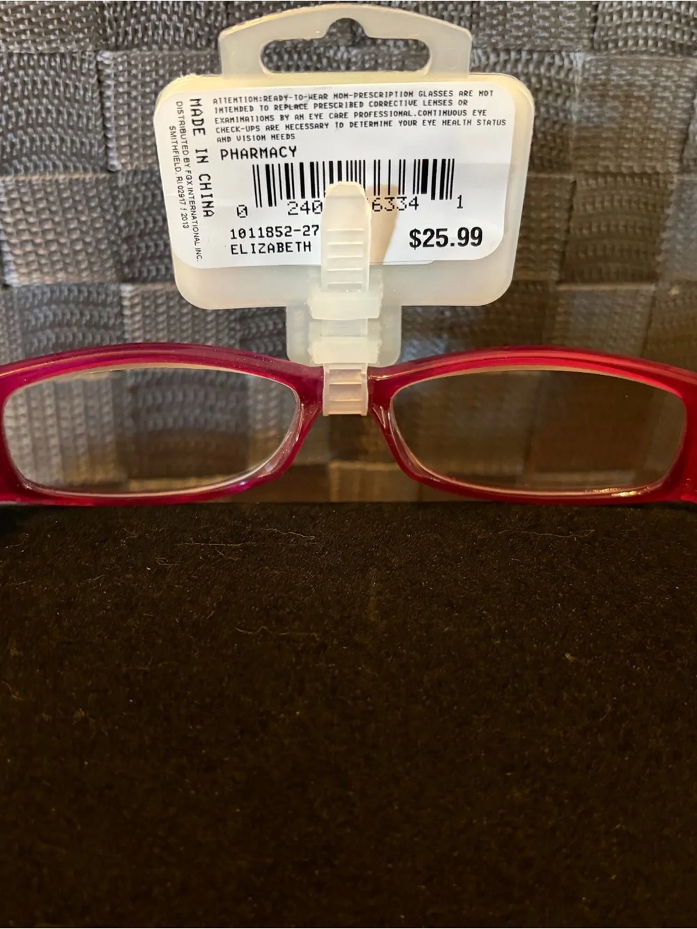 Elegant Eyes Reading Glasses - Black and Pink